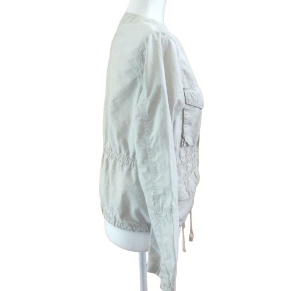 GAP Khaki Safari | Utility Lightweight Zip Closure Drawstring Waist Jacket S - Picture 3 of 7